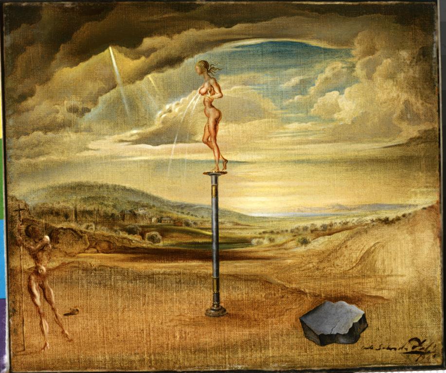 Salvador Dalí, Fountain of Milk Spreading Itself Uselessly on Three Shoes, 1945, Salvador Dalí Museum, St. Petersburg, Florida