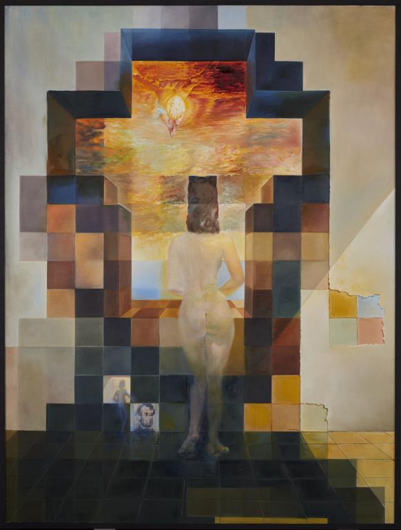 Salvador Dalí, Gala Contemplating the Mediterranean Sea which at Twenty Meters Becomes the Portrait of Abraham Lincoln–Homage to Rothko (Second Version), 1976, Salvador Dalí Museum, St. Petersburg, Florida