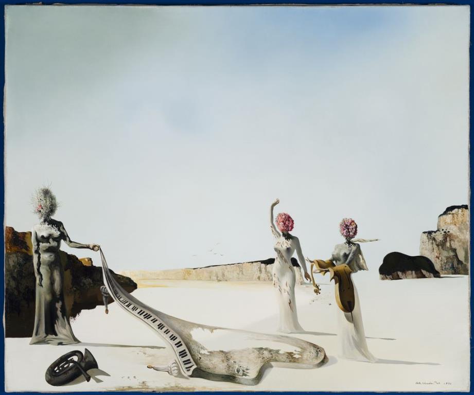 Salvador Dalí, Three Young Surrealist Women Holding in Their Arms the Skins of an Orchestra, 1936, Salvador Dalí Museum, St. Petersburg, Florida